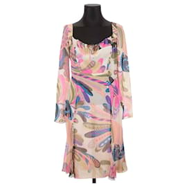 Versace-Robe en soie-Multicolore