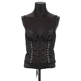 Moschino-Cotton corset-Black
