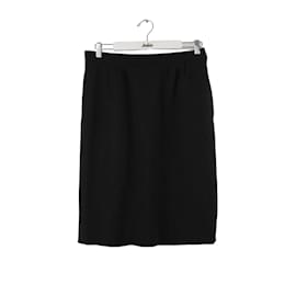 Saint Laurent-wrap wool skirt-Black