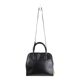 Salvatore Ferragamo-Leather Handbag-Black