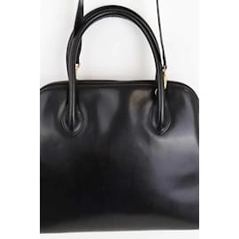 Salvatore Ferragamo-Leather Handbag-Black