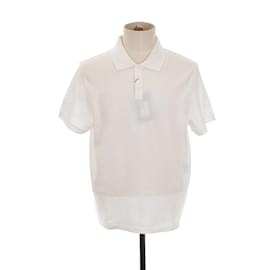 Saint Laurent-Cotton Polo Shirt-White