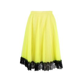 Christopher Kane jupe plissée en tulle Vert