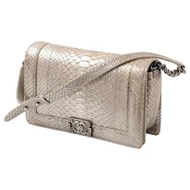 Chanel-CHANEL Handtaschen Exotisches Leder-Metallisch