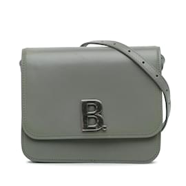 Balenciaga-Gray Balenciaga Small B Crossbody Bag-Other