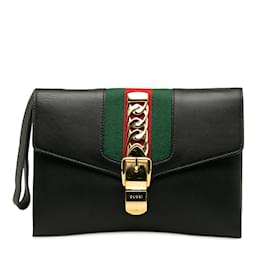 Gucci-Schwarze Gucci Sylvie Clutch-Schwarz