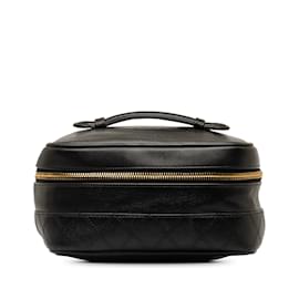 Chanel-Bolsa de vaidade Chanel CC preta-Preto