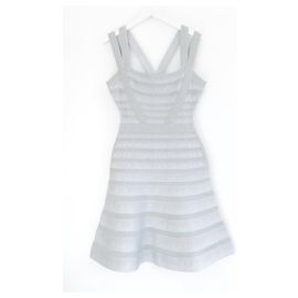 Herve Leger Carole Kleid Hellblau