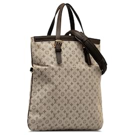 Louis Vuitton-Sac à main Louis Vuitton Monogram Mini Lin Françoise marron-Marron