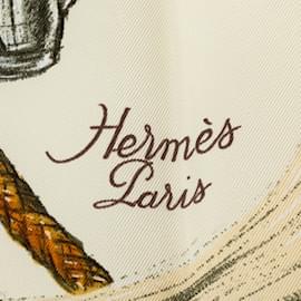 Hermès-Hermes A Propos Des Bottes Silk Scarf Blanc-Blanc