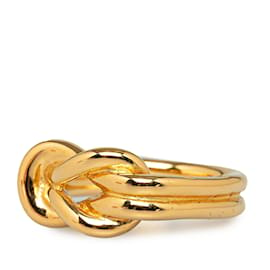 Hermès-Anillo de bufanda Hermes Regate de oro-Dorado