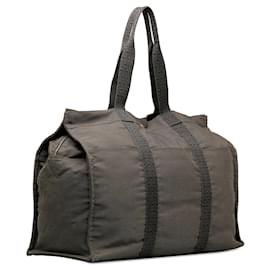 Hermès-Gray Hermes cabas GM Travel Bag-Autre