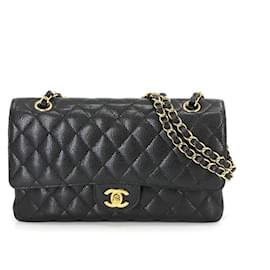 Chanel-Chanel forrado Flap-Negro