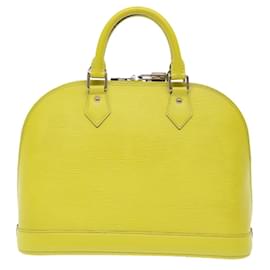 Louis Vuitton-Borsa a mano Epi Alma LOUIS VUITTON 2modo Pistacchio M40950 LV Aut 50098-Verde