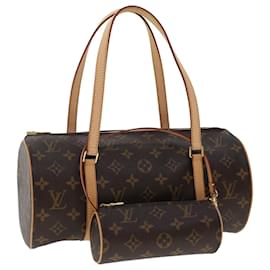 Louis Vuitton-Louis Vuitton Monogram Papillon 30 Hand Bag M51385 LV Auth am4618-Brown