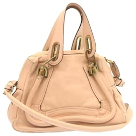 Chloé-Chloe Hand Bag Leather 2way Pink Auth am2241g-Pink