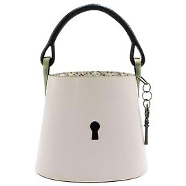 Kenzo Borsa a secchiello vintage rosa pastello con "buco della chiave" Rosa Altro