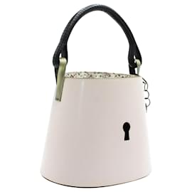 Kenzo-Pastel Pink Vintage Bucket Bag with "Key Hole"-Pink,Other