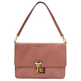 Dolce & Gabbana-Bolsa de couro rosa Miss Linda-Rosa