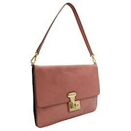 Dolce & Gabbana-Pink Leather Miss Linda Handbag-Pink