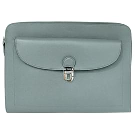 Tod's-Bolso mensajero de cuero gris-Gris