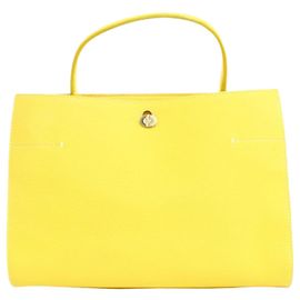 Loro Piana Yellow Medium Cluisee G. Odessa Tote Yellow