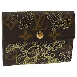 Louis Vuitton-LOUIS VUITTON Portefeuille Monogram Dentelle Ludlow M95391 Auth LV 29934UNE-Marron