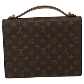 Louis Vuitton-Louis Vuitton Monogram Monceau28 2Way Shoulder Hand Bag M51185 LV Auth 29970A-Brown