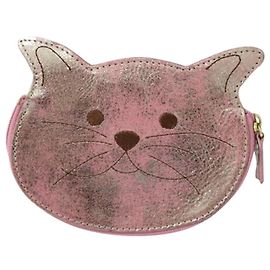 Furla Cartera con cremallera en forma de gato rosa Rosa