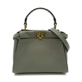 Autre Marque-Mini Peekaboo Leather Handbag 8BN244-Other