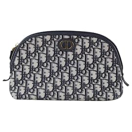 Christian Dior-Navy 30 Montaigne beauty pouch-Navy blue