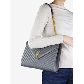 Saint Laurent-Grey Monogramme Satchel bag-Grey
