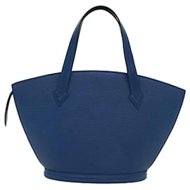Louis Vuitton-LOUIS VUITTON Epi Saint Jacques Hand Bag Blue M52265 LV Auth 46010-Blue