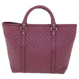 Gucci-GUCCI Micro GG Canvas Handtasche Rosa 297557 Auth yk8174-Pink