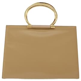 Céline-CELINE Hand Bag Leather 2way Beige Auth 43929-Brown