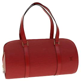 Louis Vuitton-Bolsa LOUIS VUITTON Epi Soufflot Vermelha M52227 Autenticação LV tb611-Vermelho