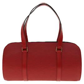 Louis Vuitton-LOUIS VUITTON Sac à Main Epi Soufflot Rouge M52227 LV Auth tb611-Rouge