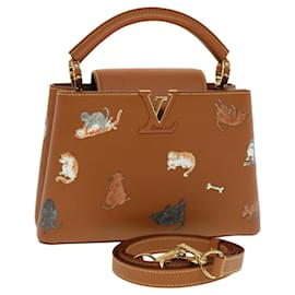 Louis Vuitton-LOUIS VUITTON Casizeram Capsine BB Hand Bag 2Way Brown M53185 LV Auth 42827A-Brown