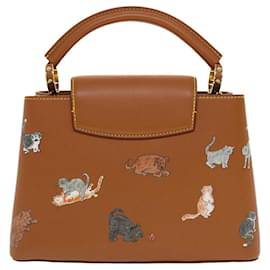 Louis Vuitton-LOUIS VUITTON Catgram Capsine BB Hand Bag 2way Brown M53185 LV Auth 42827A-Brown