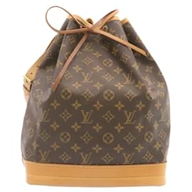 Louis Vuitton-Bolso de hombro Noe con monograma de LOUIS VUITTON M42224 Autenticación LV357segundo-Castaño