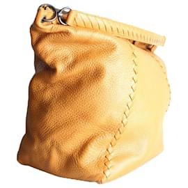 Bottega Veneta-Camel Top Handle Tote Bag-Brown