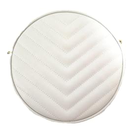 Yves Saint Laurent-Monogram Matelasse Vinyle Round Crossbody Bag 610436-Other