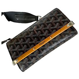 Borsa a tracolla Goyard Monte Carlos Nera in Pelle Nero