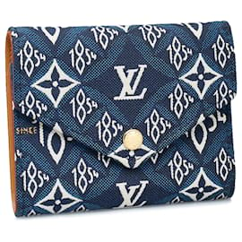 Louis Vuitton-Louis Vuitton blu da allora 1854 Portafoglio vittoriano-Blu