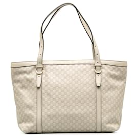 Gucci-Bolso tote bonito Microguccissima blanco de Gucci-Blanco