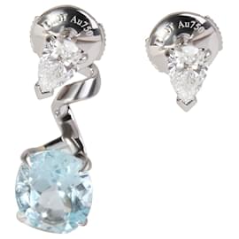 Dior-Dior Moyenne Joaillerie Diorama Diamond drop Earrings in 18K white gold 0.8 ctw-Silvery,Metallic