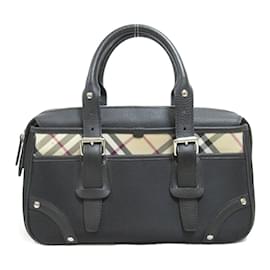 Autre Marque-Nova Check Canvas Boston Handbag-Other