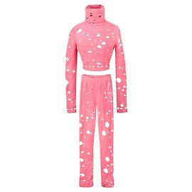 Terno rosa icônico de supermercado Chanel Sz.36/38 Rosa