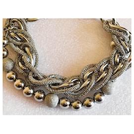 Dolce & Gabbana-DOLCE & GABBANA silver steel lined chain bracelet-Silvery
