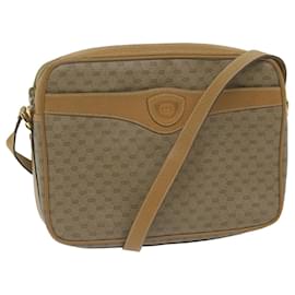 Gucci-GUCCI Micro GG Supreme Shoulder Bag PVC Beige 001 904 0848 auth 66070-Beige